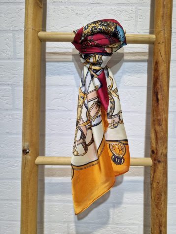 Pañuelo Cuadrado Cadena Naranja