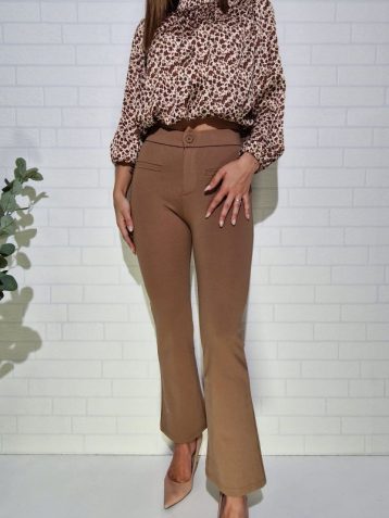 Pantalón de Punto Milano Camel