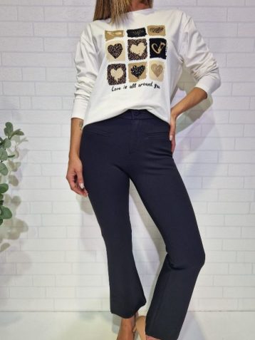 Pantalón de Punto Milano Negro