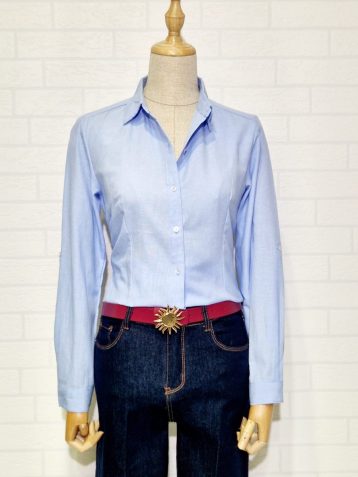 Camisa Basic Oxford Azul